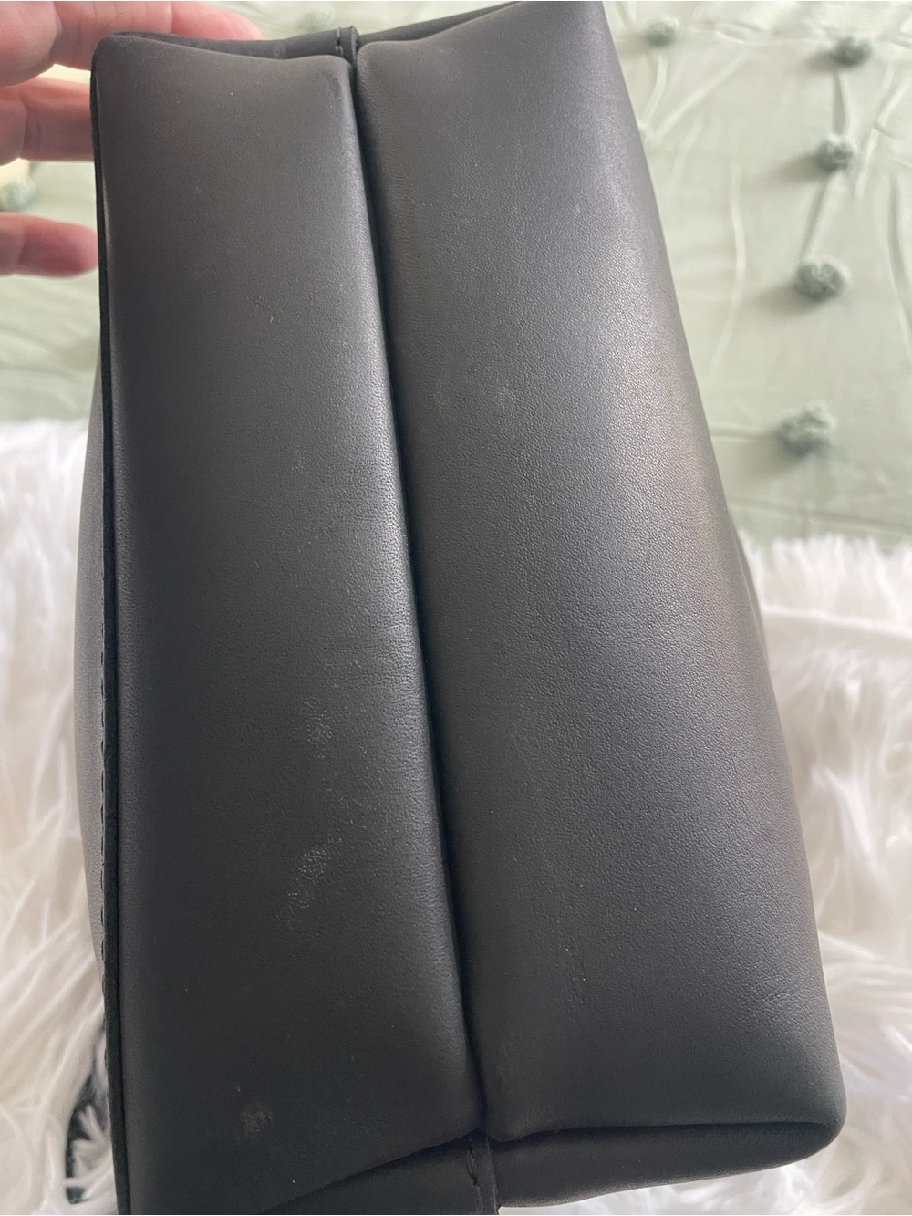 Portland Leather Black 'ALMOST PERFECT' MINI CROSSBODY - Picture 5 of 5